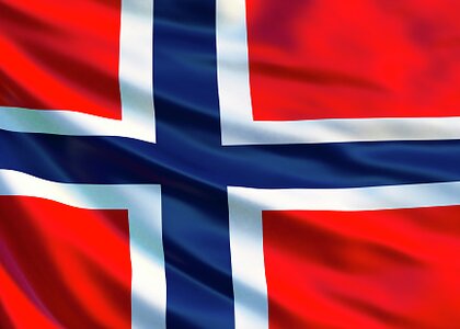 Norsk flagg illustrasjon - Klikk for stort bilete