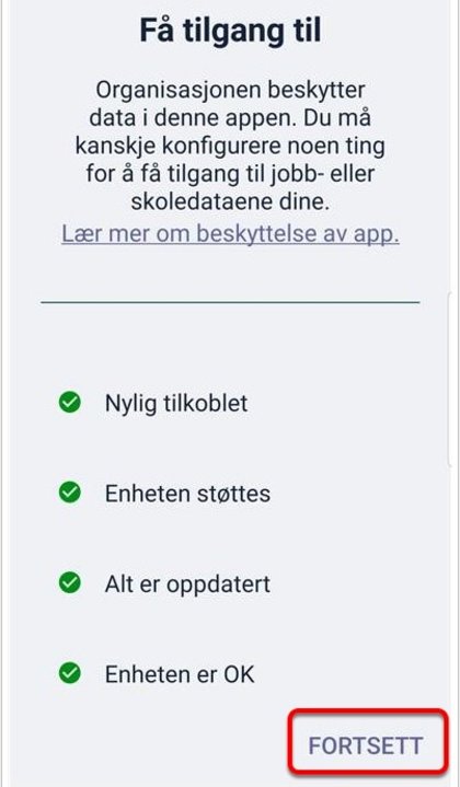 Android - Få tilgang til - Klikk for stort bilete