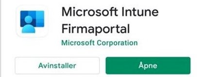 Android - Åpne Microsoft Intune Firmaportal - Klikk for stort bilete